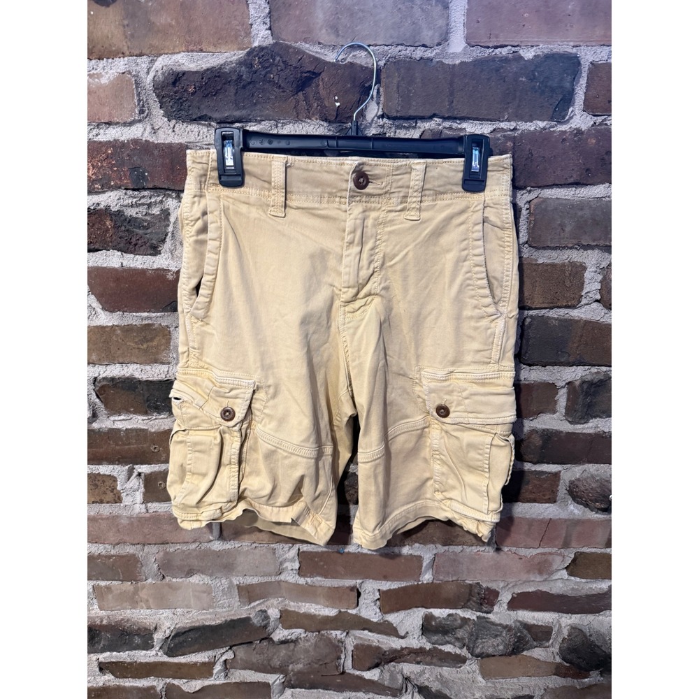 American Eagle Cargo Shorts Mens 28 Tan Gorpcore Workwear Extreme Flex Khaki
